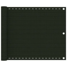 Dark green HDPE balcony awning 75x600 cm by vidaXL, Umbrellas - Ref: Foro24-310971, Price: 23,58 €, Discount: %