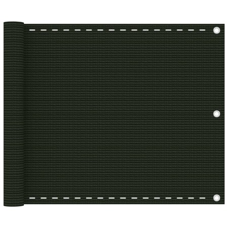 Toldo para balcón HDPE verde oscuro 75x600 cm de vidaXL, Sombrillas - Ref: Foro24-310971, Precio: 24,19 €, Descuento: %