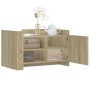 Mesa de centro madera de ingeniería roble Sonoma 80x50x50 cm de , Mesas de centro - Ref: Foro24-848355, Precio: 65,24 €, Desc...