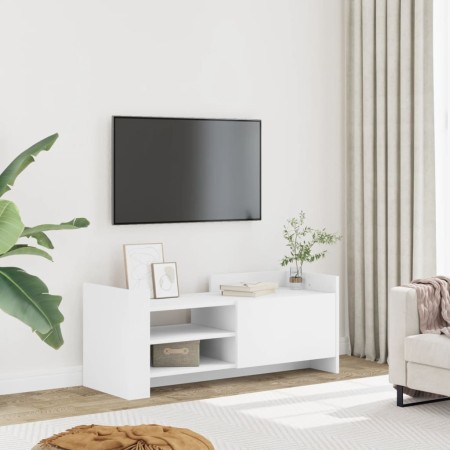Mueble para TV madera contrachapada blanco 100x35x40 cm de , Muebles TV - Ref: Foro24-848374, Precio: 63,38 €, Descuento: %