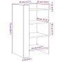 Aparador madera de ingeniería roble Sonoma 45x35x75 cm de , Aparadores - Ref: Foro24-848383, Precio: 45,46 €, Descuento: %