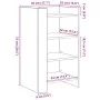 Aparador de madera de ingeniería blanco 45x35x75 cm de , Aparadores - Ref: Foro24-848381, Precio: 50,81 €, Descuento: %