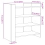 Aparador de madera de ingeniería blanco 73,5x35x75 cm de , Aparadores - Ref: Foro24-848388, Precio: 59,05 €, Descuento: %
