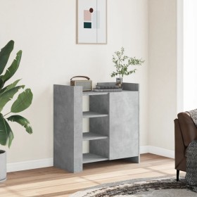 Aparador de madera contrachapada gris hormigón 73,5x35x75 cm de , Aparadores - Ref: Foro24-848405, Precio: 71,39 €, Descuento: %