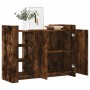 Aparador madera de ingeniería roble ahumado 100x35x75 cm de , Aparadores - Ref: Foro24-848413, Precio: 106,87 €, Descuento: %