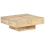 Mesa de centro de madera maciza de mango 80x80x28 cm en Mesas de centro | Comprar online en Foru.es