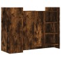 Aparador madera de ingeniería roble ahumado 100x35x75 cm de , Aparadores - Ref: Foro24-848413, Precio: 106,87 €, Descuento: %