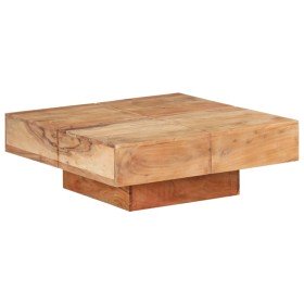 Mesa de centro de madera maciza de acacia 80x80x28 cm en Mesas de centro | Comprar online en Foru.es