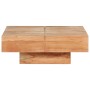 Mesa de centro de madera maciza de acacia 80x80x28 cm en Mesas de centro | Comprar online en Foru.es