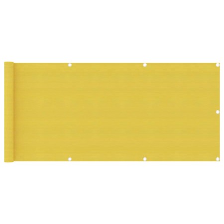 Toldo para balcón HDPE amarillo 75x400 cm de vidaXL, Sombrillas - Ref: Foro24-310993, Precio: 16,59 €, Descuento: %