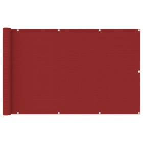 Toldo para balcón HDPE rojo 120x600 cm de vidaXL, Sombrillas - Ref: Foro24-311015, Precio: 26,38 €, Descuento: %