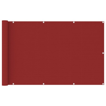 Toldo para balcón HDPE rojo 120x600 cm de vidaXL, Sombrillas - Ref: Foro24-311015, Precio: 26,38 €, Descuento: %