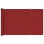 Toldo para balcón HDPE rojo 120x600 cm de vidaXL, Sombrillas - Ref: Foro24-311015, Precio: 26,09 €, Descuento: %