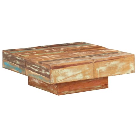 Mesa de centro de madera maciza reciclada 80x80x28 cm en Mesas de centro | Comprar online en Foru.es