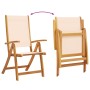 Sillas de jardín plegables 8 uds madera maciza acacia textileno de , Sillas de jardín - Ref: Foro24-3279237, Precio: 601,71 €...