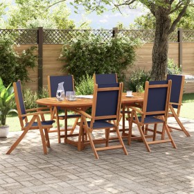 Sillas de jardín plegables 6 uds madera maciza acacia textileno de , Sillas de jardín - Ref: Foro24-3279242, Precio: 449,54 €...