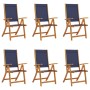 Sillas de jardín plegables 6 uds madera maciza acacia textileno de , Sillas de jardín - Ref: Foro24-3279242, Precio: 449,54 €...