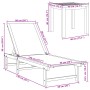 Tumbonas 2 uds con mesa madera maciza acacia y textileno azul de , Tumbonas - Ref: Foro24-3279254, Precio: 360,91 €, Descuent...