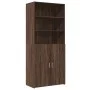 Aparador de madera de ingeniería marrón roble 80x42,5x185 cm de , Aparadores - Ref: Foro24-3281384, Precio: 180,27 €, Descuen...