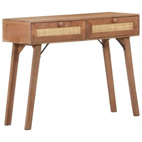 Mesa consola de madera maciza de mango 100x35x76 cm en Mesas auxiliares | Comprar online en Foru.es