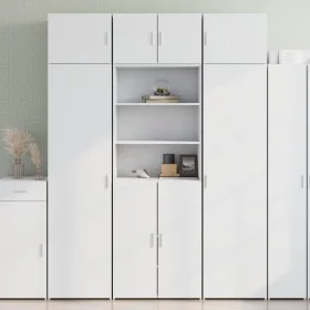 Tall white engineered wood sideboard 70x42.5x185 cm by , Sideboards - Ref: Foro24-3281371, Price: 157,09 €, Discount: %