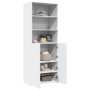 Aparador alto madera de ingeniería blanco 70x42,5x185 cm de , Aparadores - Ref: Foro24-3281371, Precio: 158,90 €, Descuento: %