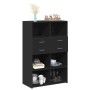 Aparador de madera de ingeniería negro 80x42,5x124 cm de , Aparadores - Ref: Foro24-3281386, Precio: 126,08 €, Descuento: %
