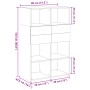 Aparador de madera de ingeniería negro 80x42,5x124 cm de , Aparadores - Ref: Foro24-3281386, Precio: 126,08 €, Descuento: %