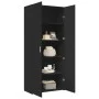 Aparador alto madera de ingeniería negro 80x42,5x185 cm de , Aparadores - Ref: Foro24-3281435, Precio: 213,15 €, Descuento: %