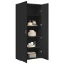 Aparador alto madera de ingeniería negro 80x42,5x185 cm de , Aparadores - Ref: Foro24-3281435, Precio: 217,17 €, Descuento: %