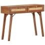 Mesa consola de madera maciza de mango 100x35x76 cm en Mesas auxiliares | Comprar online en Foru.es