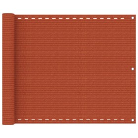 Toldo para balcón HDPE naranja 75x500 cm de vidaXL, Sombrillas - Ref: Foro24-311018, Precio: 14,30 €, Descuento: %