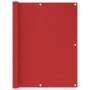 Toldo para balcón HDPE rojo 120x400 cm de vidaXL, Sombrillas - Ref: Foro24-311013, Precio: 16,21 €, Descuento: %