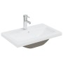 Set de mueble de baño 2 piezas cerámica y madera de ingeniería de , Muebles de baño - Ref: Foro24-3307662, Precio: 196,33 €, ...