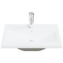 Set de mueble de baño 2 piezas cerámica y madera de ingeniería de , Muebles de baño - Ref: Foro24-3307662, Precio: 196,33 €, ...