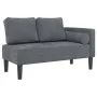 Sofá diván con cojines terciopelo gris oscuro de , Divanes - Ref: Foro24-4007572, Precio: 153,98 €, Descuento: %