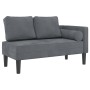 Sofá diván con cojines terciopelo gris oscuro de , Divanes - Ref: Foro24-4007572, Precio: 143,08 €, Descuento: %