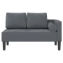 Sofá diván con cojines terciopelo gris oscuro de , Divanes - Ref: Foro24-4007572, Precio: 143,08 €, Descuento: %