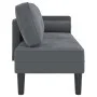 Sofá diván con cojines terciopelo gris oscuro de , Divanes - Ref: Foro24-4007572, Precio: 153,98 €, Descuento: %