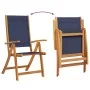 Sillas de jardín plegables 2 uds madera maciza acacia textileno de , Sillas de jardín - Ref: Foro24-4008422, Precio: 151,67 €...