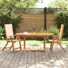 Sillas de jardín plegables 2 uds madera maciza acacia textileno de , Sillas de jardín - Ref: Foro24-4008420, Precio: 153,21 €...