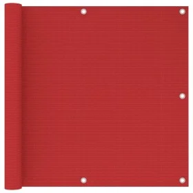 Toldo para balcón HDPE rojo 90x600 cm de vidaXL, Sombrillas - Ref: Foro24-311011, Precio: 26,81 €, Descuento: %