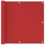 Toldo para balcón HDPE rojo 90x600 cm de vidaXL, Sombrillas - Ref: Foro24-311011, Precio: 26,81 €, Descuento: %
