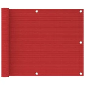 Toldo para balcón HDPE rojo 75x300 cm de vidaXL, Sombrillas - Ref: Foro24-311004, Precio: 9,35 €, Descuento: %