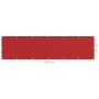 Toldo para balcón HDPE rojo 75x300 cm de vidaXL, Sombrillas - Ref: Foro24-311004, Precio: 10,76 €, Descuento: %