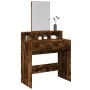 Tocador con espejo color roble ahumado 80x41x144,5 cm de , Tocadores para dormitorios - Ref: Foro24-848175, Precio: 91,79 €, ...