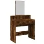 Tocador con espejo color roble ahumado 80x41x144,5 cm de , Tocadores para dormitorios - Ref: Foro24-848175, Precio: 91,79 €, ...