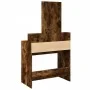 Tocador con espejo color roble ahumado 80x41x144,5 cm de , Tocadores para dormitorios - Ref: Foro24-848175, Precio: 91,79 €, ...