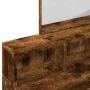 Tocador con espejo color roble ahumado 80x41x144,5 cm de , Tocadores para dormitorios - Ref: Foro24-848175, Precio: 91,79 €, ...
