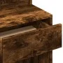 Tocador con espejo color roble ahumado 80x41x144,5 cm de , Tocadores para dormitorios - Ref: Foro24-848175, Precio: 91,79 €, ...